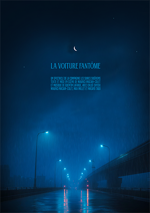La Voiture fantôme de Maurici Macian-Colet, avec musique de Quentin Lafarge, avec Chloé Chycki, Max Millet et Masayo Tago